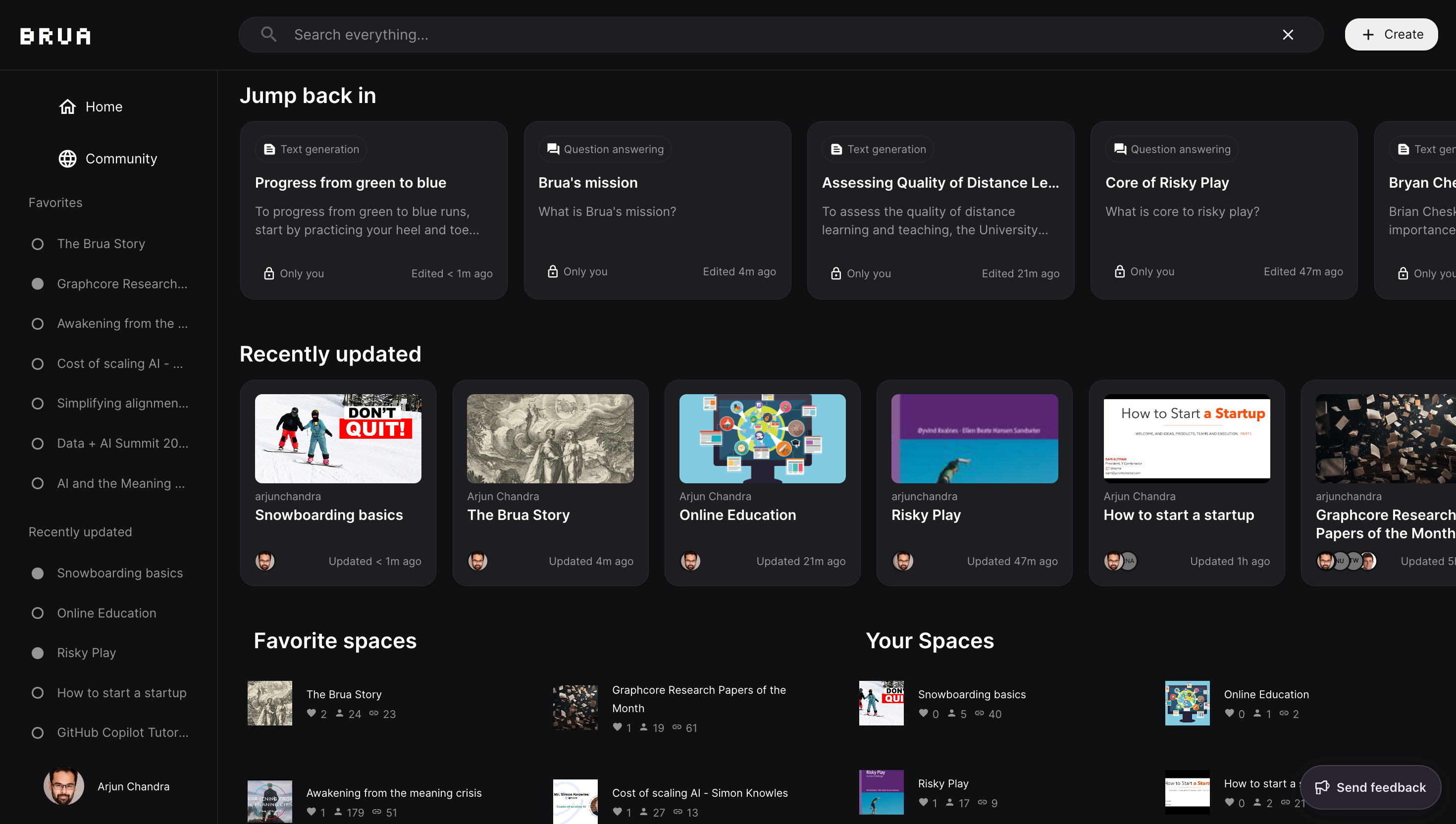 Community page